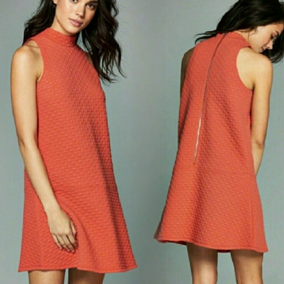 Abercrombie & Fitch Dresses & Skirts - Abercrombie & Fitch Mock Neck Orange Dress Size L